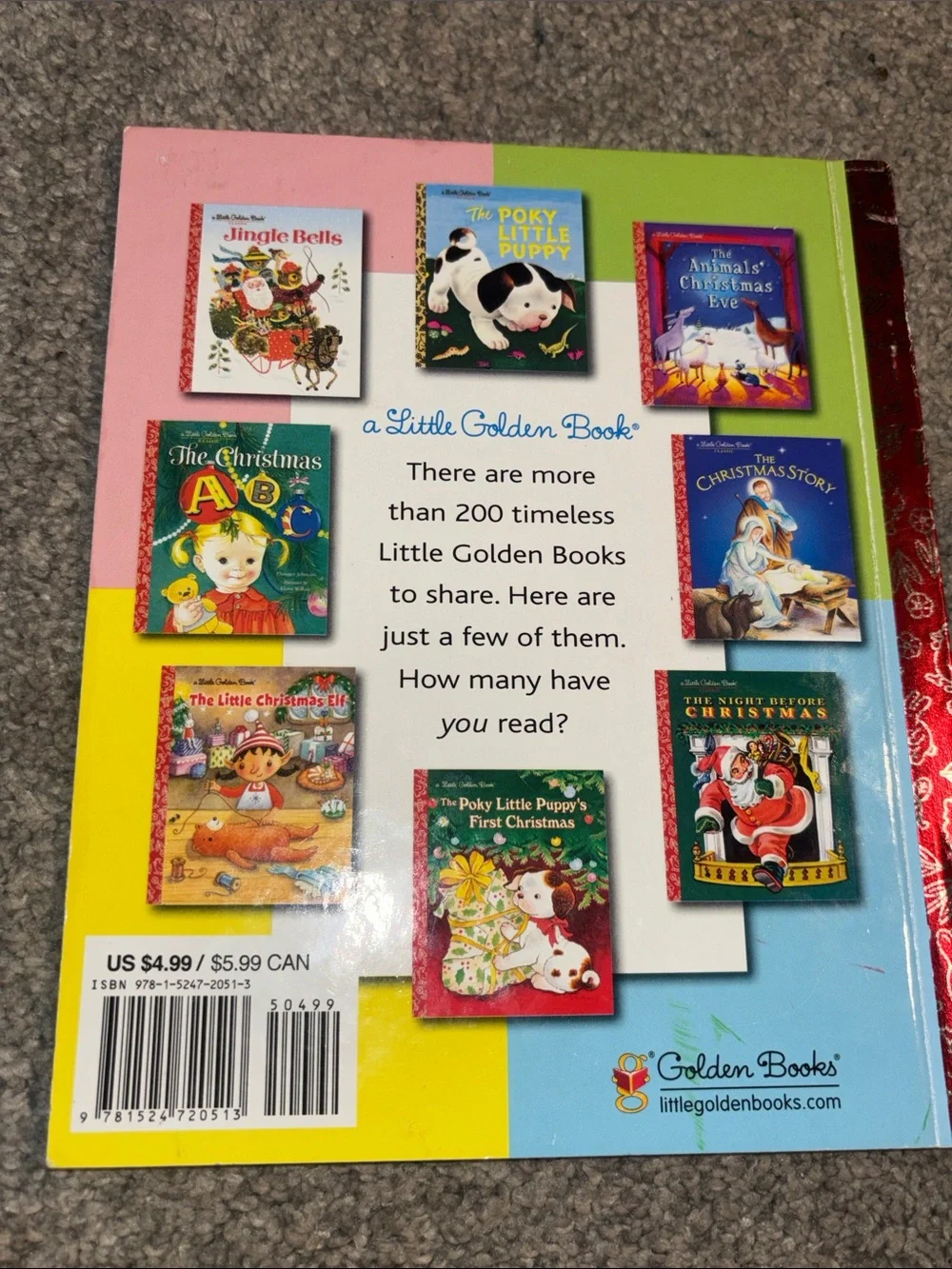 Classic Baby's Christmas Picture Book - Red, Blue